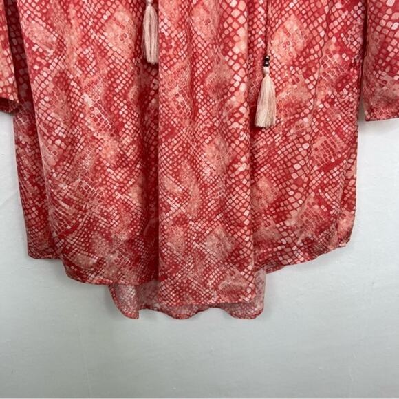 Haute Hippie Tribe Light Coral Pink Python Dress Size 1X - Picture 10 of 16